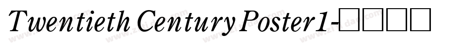 Twentieth Century Poster1字体转换